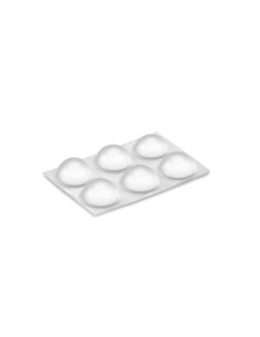TOPES ADHESIVOS GOTA TRANSPARENTE Ø16MM BLISTER 6 UD