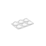 TOPES ADHESIVOS GOTA TRANSPARENTE Ø16MM BLISTER 6 UD