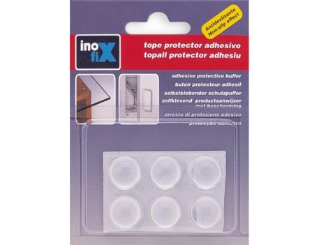 TOPES ADHESIVOS GOTA TRANSPARENTE Ø16MM BLISTER 6 UD