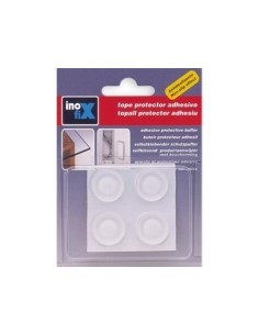TOPES ADHESIVOS GOTA TRANSPARENTE Ø19MM BLISTER 4 UD 2