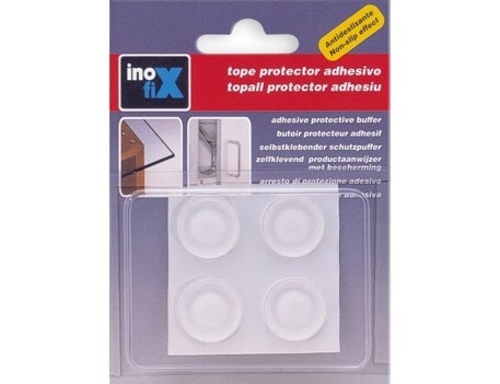 TOPES ADHESIVOS GOTA TRANSPARENTE Ø19MM BLISTER 4 UD