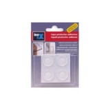 TOPES ADHESIVOS GOTA TRANSPARENTE Ø19MM BLISTER 4 UD