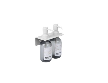 DISPENSADOR JABÓN DOBLE PARED BLANCO MATE