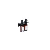 DISPENSADOR JABÓN DOBLE PARED NEGRO MATE