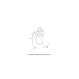 DISPENSADOR JABÓN INDIVIDUAL BLANCO MATE