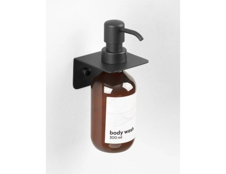 DISPENSADOR JABÓN INDIVIDUAL PARED NEGRO MATE