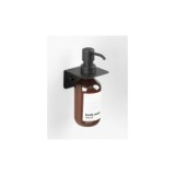 DISPENSADOR JABÓN INDIVIDUAL PARED NEGRO MATE
