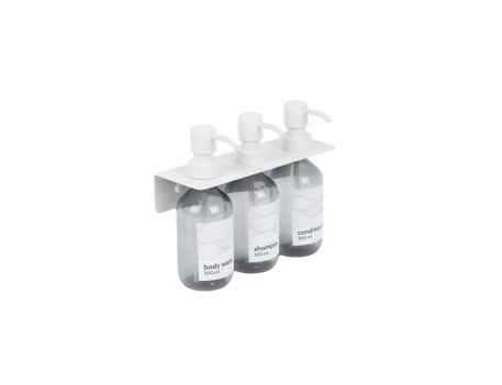 DISPENSADOR JABÓN TRIPLE PARED BLANCO MATE