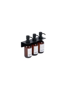 DISPENSADOR JABÓN TRIPLE PARED NEGRO MATE