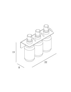 DISPENSADOR JABÓN TRIPLE PARED NEGRO MATE 2