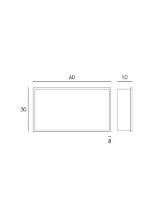 HORNACINA DE PARED 60X30CM NEGRO MATE MANILLONS 2