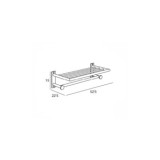 TOALLERO REPISA INOX CEPILLADO