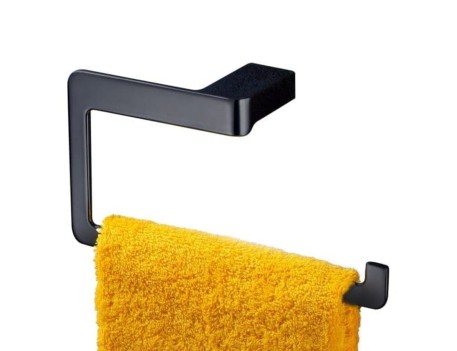 TOALLERO ANILLA YASS NEGRO MATE BAÑO
