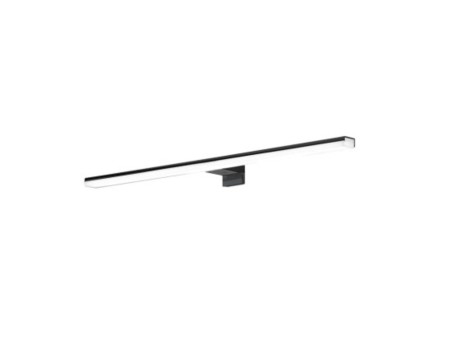 APLIQUE LED 458 RECTANGULAR NEGRO MATE PARA ESPEJO