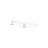 APLIQUE LED 500 REDONDO CROMADO PARA ESPEJO BAÑO