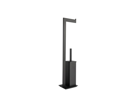 CONJUNTO BAÑO DE SUELO CUADRADO NEGRO AC.108.NG