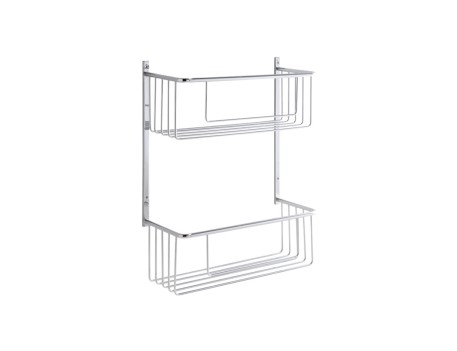 JABONERA RECTANGULAR DOBLE CROMADA AC.195