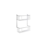 JABONERA RECTANGULAR DOBLE CROMADA AC.195