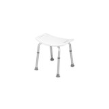 SILLA DUCHA ALUMINIO CON TAPA BLANCA