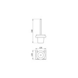ESCOBILLERO INOX AISI 304 ORO CEPILLADO PVD