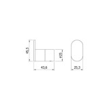 PERCHA SATINADO VERONA ACERO INOXIDABLE NOFER