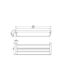 TOALLERO REPISA VERONA SATINADO ACERO INOX 2