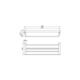 TOALLERO REPISA VERONA SATINADO ACERO INOX