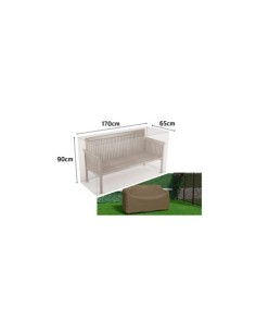 FUNDA PROTECTORA PARA BANCO JARDÍN 90X170X65CM