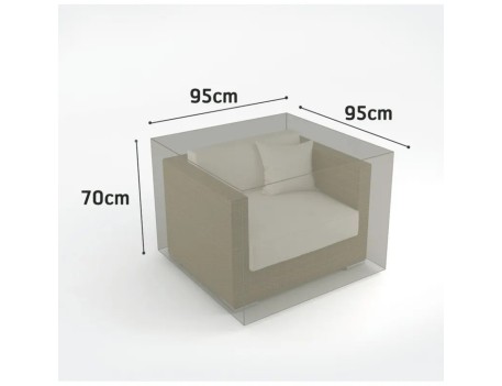 FUNDA PROTECTORA SOFÁ 1 PLAZA 0.7X0.95X0.95M NORT
