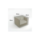 FUNDA PROTECTORA SOFÁ 1 PLAZA 0.7X0.95X0.95M NORT