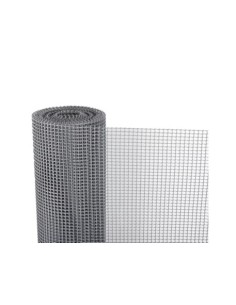 MALLA METÁLICA CUADRADA 1X5M CUADRO 10X10MM GRIS