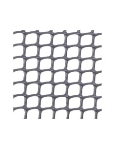MALLA CUADRANET PLÁSTICO 1X5M CUADRO 10X10MM GRIS