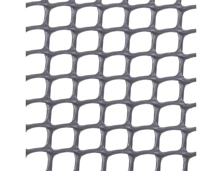 MALLA CUADRANET PLÁSTICO 1X5M CUADRO 10X10MM GRIS