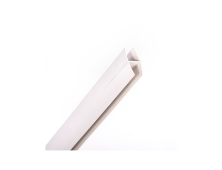 PERFIL UNIÓN PVC H 2.05M BLANCO PARA CERCADOS