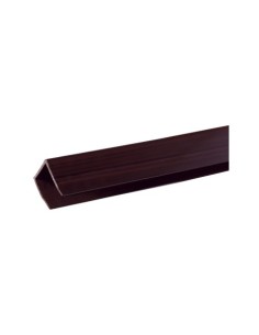 PERFIL REMATE PVC U 2.06M MARRÓN CATRAL
