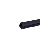 PERFIL REMATE PVC U 2.06M NEGRO CATRAL