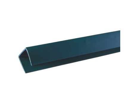 PERFIL REMATE PVC U 2.06M VERDE CATRAL