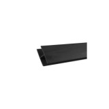 PERFIL UNIÓN PVC EN H 2,05M NEGRO PARA CERCADOS