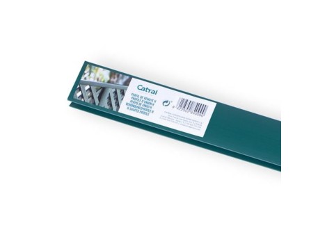 PERFIL UNIÓN PVC EN H 2,05M VERDE PARA CERCADOS