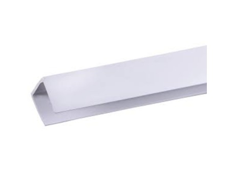 PERFIL REMATE PVC EN U 2.06M BLANCO CATRAL