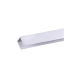 PERFIL REMATE PVC EN U 2.06M BLANCO CATRAL