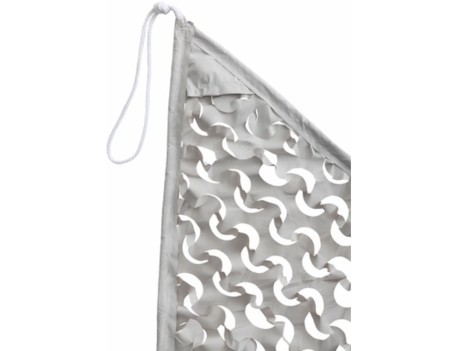 TOLDO VELA TRIANGULAR 3X4M BLANCO-GRIS NORT