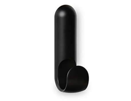 COLGADOR ADHESIVO ATLAS NEGRO BAÑO SAINT GENIS