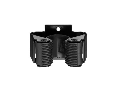 COLGADOR ADHESIVO ESCOBAS ACERO TEMPLADO PACK 2 UD