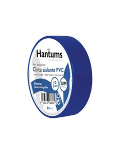 CINTA AISLANTE ELÉCTRICA PVC 19MM X 20M AZUL