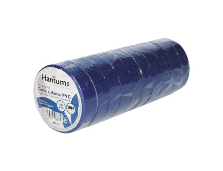 CINTA AISLANTE ELÉCTRICA PVC 19MM X 20M AZUL