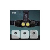 LINTERNA FRONTAL LED RECARGABLE 40W 3000 LÚMENES