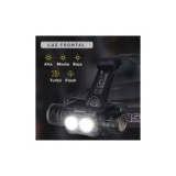LINTERNA FRONTAL LED RECARGABLE 40W 3000 LÚMENES