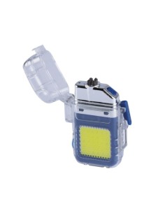 LINTERNA LED COB 2W CON MECHERO ELÉCTRICO USB