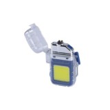 LINTERNA LED COB 2W CON MECHERO ELÉCTRICO USB